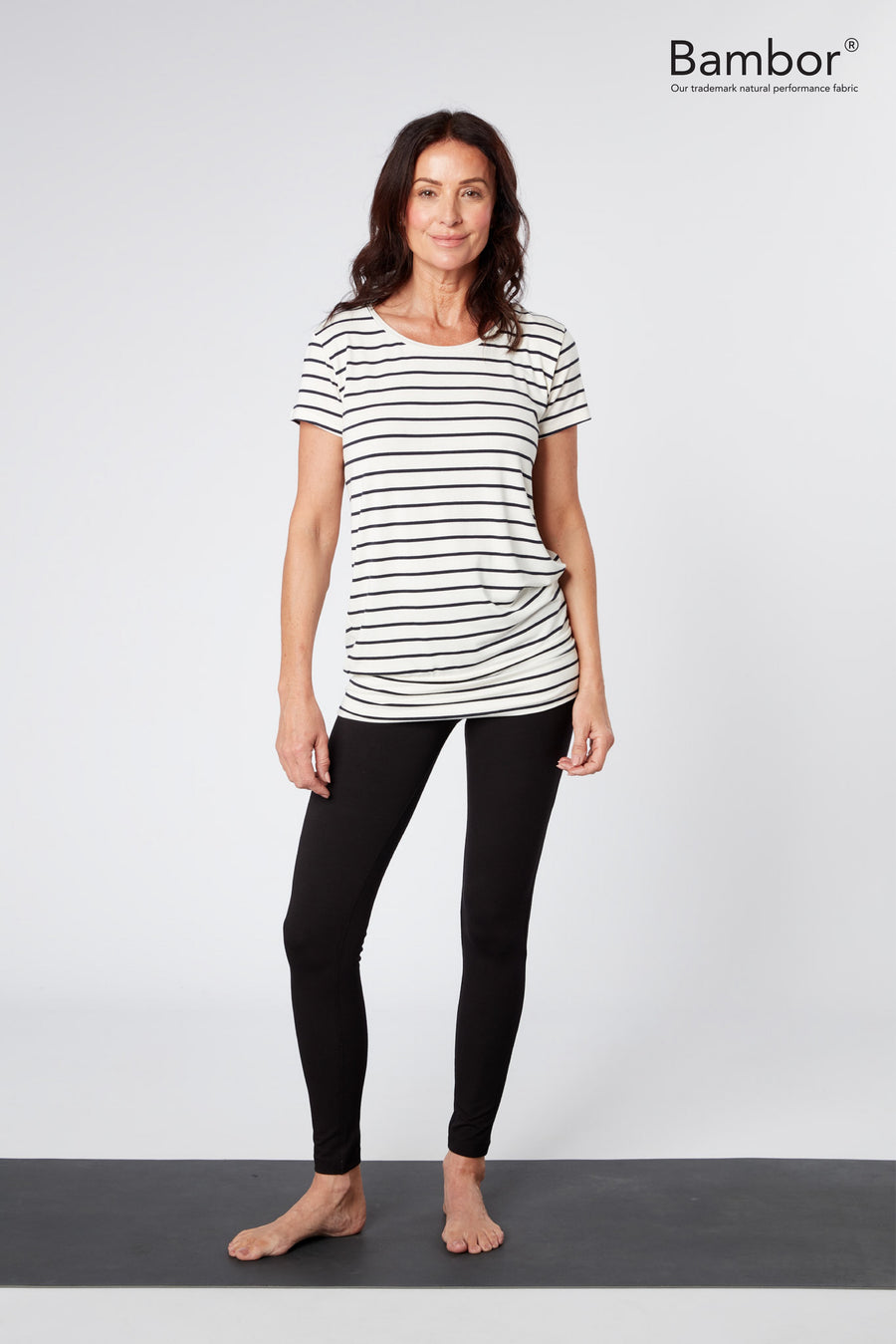 Smooth You Tee - Black and White Stripe