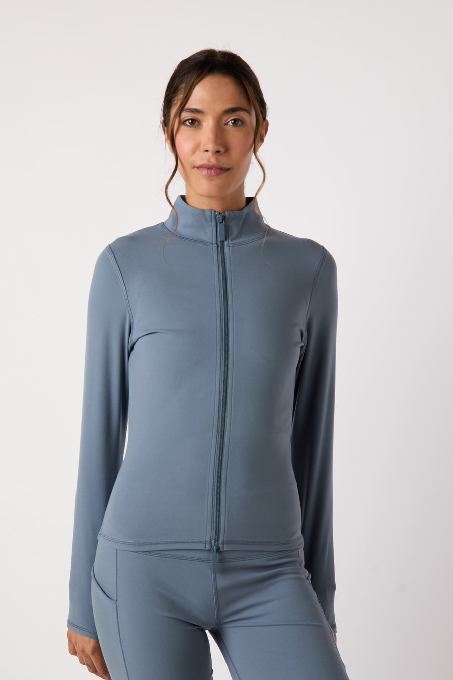 ASQ Zip Thru Jacket - Light Azure