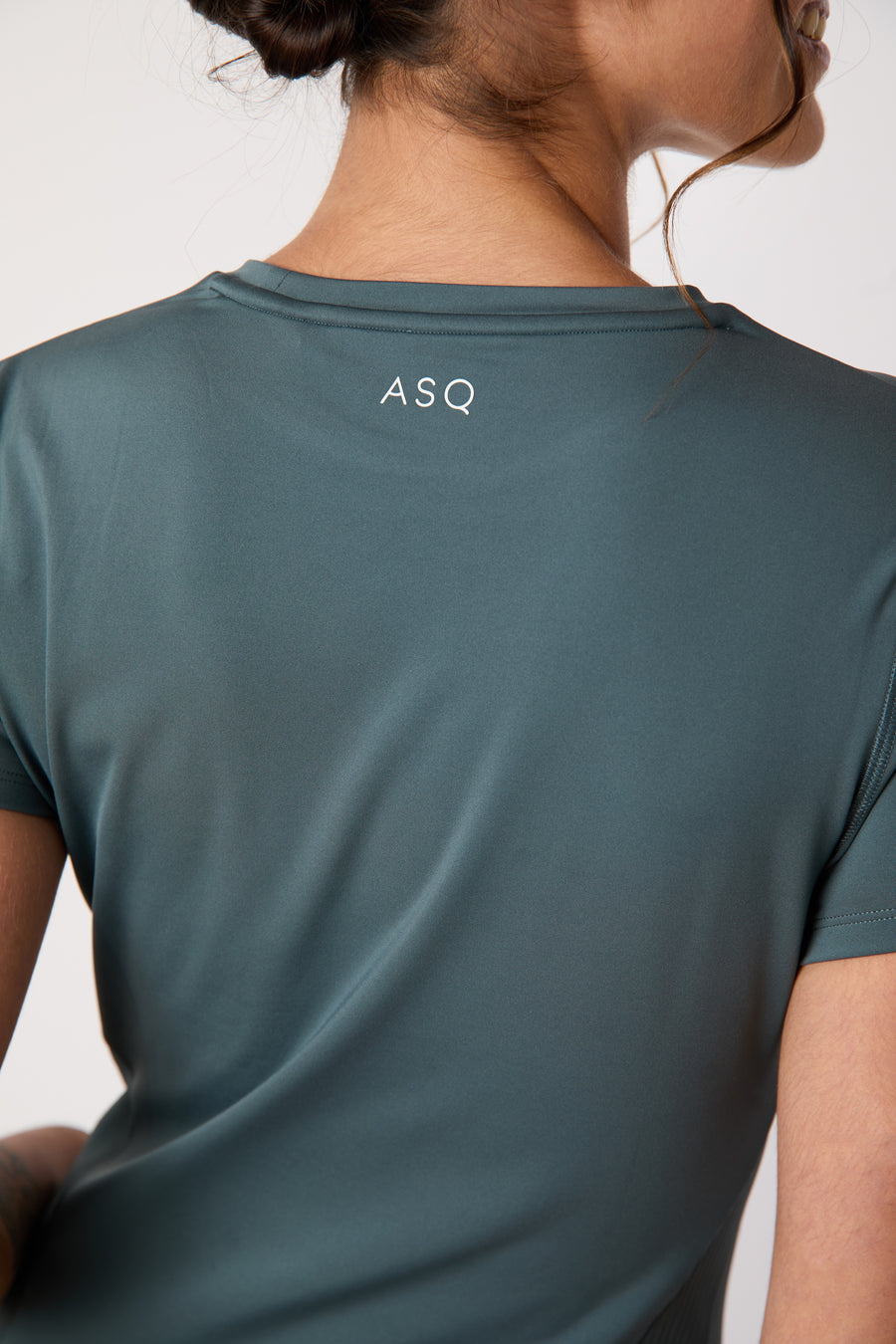 ASQ Rib Short Sleeve Feel Good Tee - Stone