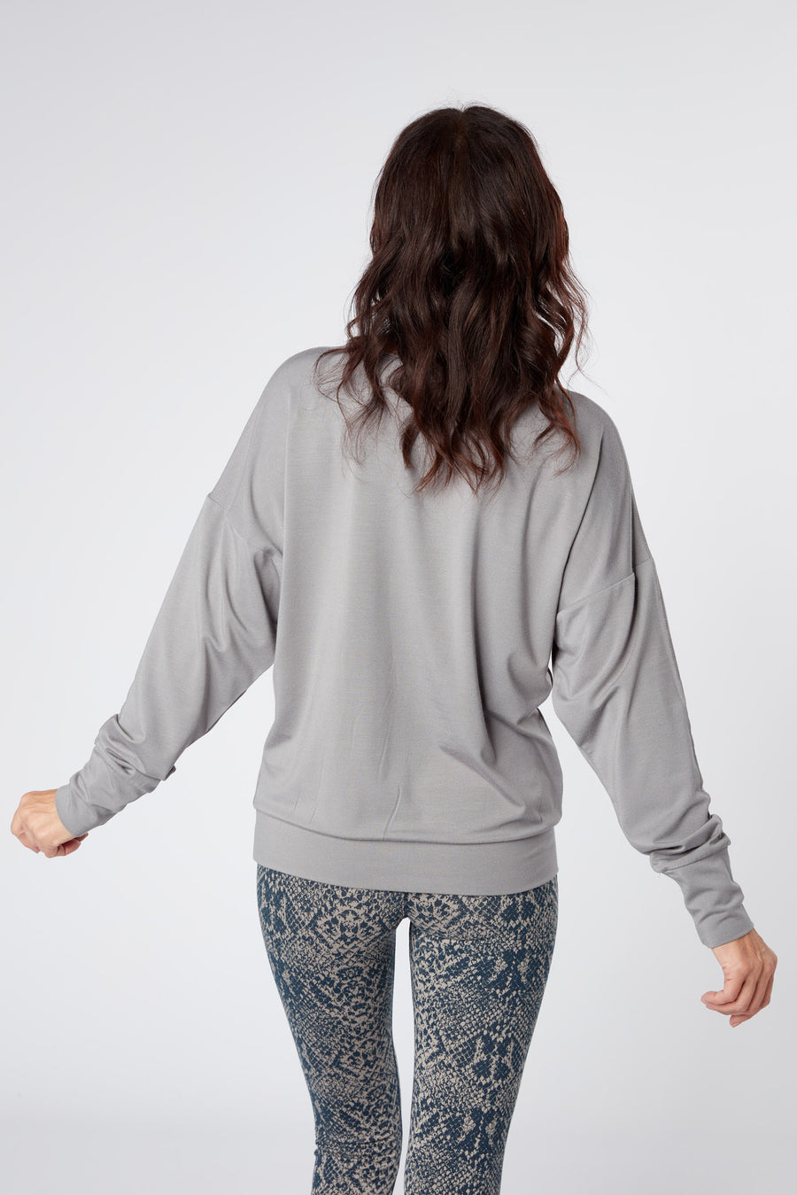 Long Sleeve Batwing - Grey