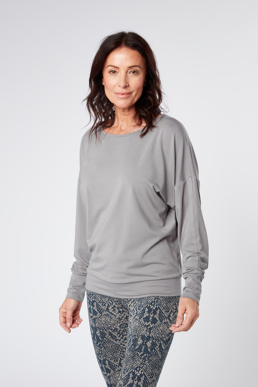 Long Sleeve Batwing - Grey